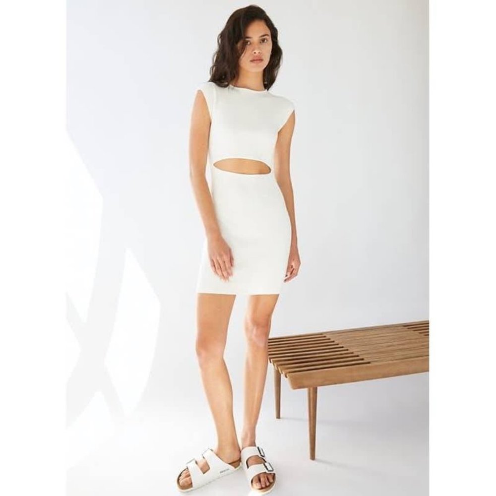 ARITZIA Wilfred Free Cut-Out Knit Mini Dress Knit cut-out mini dress- Espace
